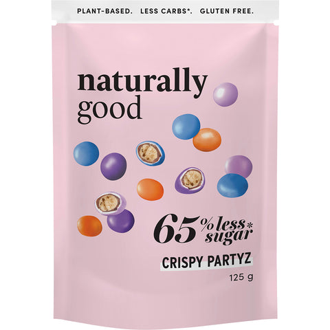 Naturally Good Crispy Partyz 125g - front of pack.