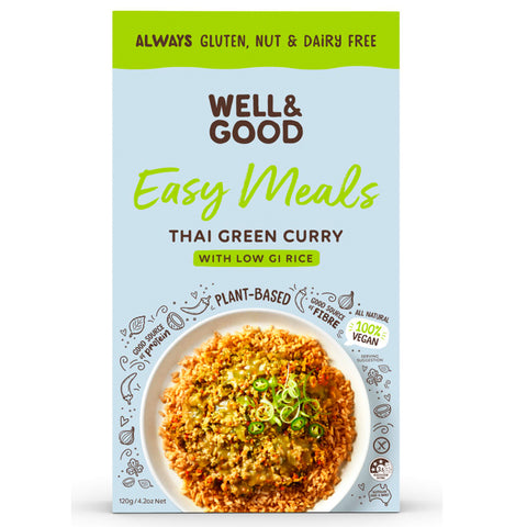 Well & Good Easy Meals Thai Green Curry With Low GI Rice - 120g