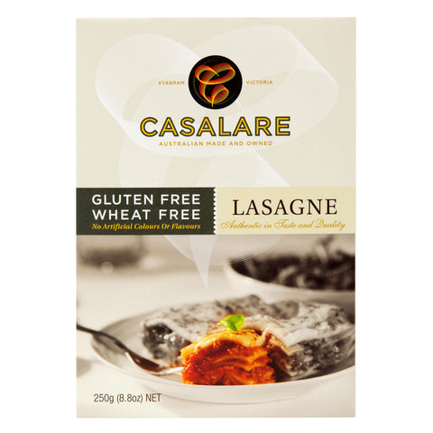 Casalare Gluten Free and Wheat Free Lasagne Pasta Sheets.