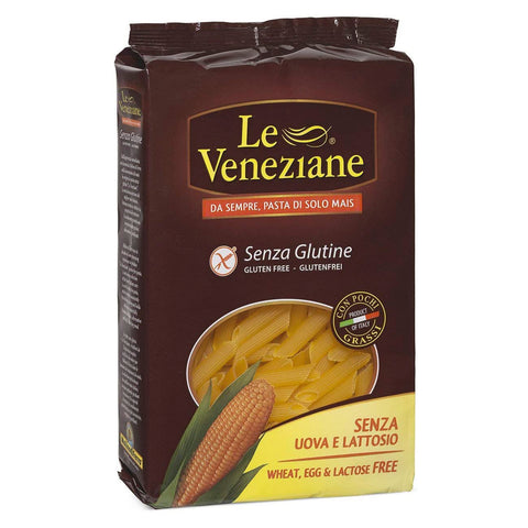 One packet of Le Veneziane Gluten Free Pasta Penne Rigate. This GF Pasta is specifically formulated for Coeliacs.