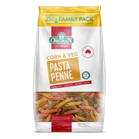 Orgran Corn & Vegetable Pasta Penne - 350g
