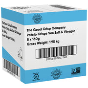 The Good Crisp Co. Stacked Chips Sea Salt & Vinegar - Carton 8x 160g