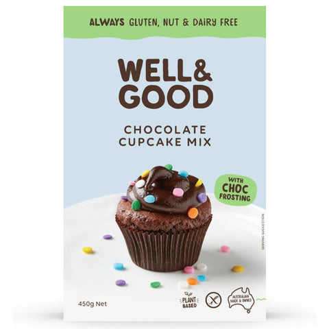 Well & Good Gluten Free Chocolate Cupcake Mix.