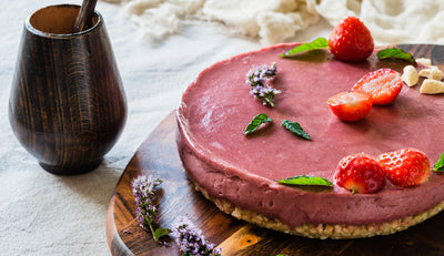 Gluten Free Desserts - Raw Vegan Strawberry Cheezecake