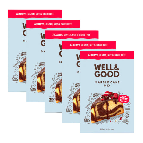 Well & Good Marble Cake Mix - Carton 5x 460g