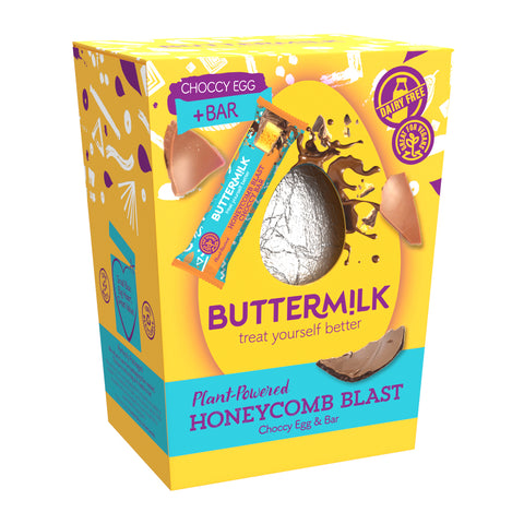 Buttermilk Honeycomb Blast Choccy Egg and Bar - 175g