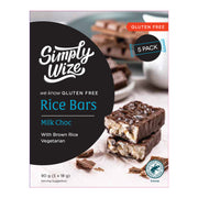 Simply Wize Gluten Free Rice Bars Milk Choc - 90g