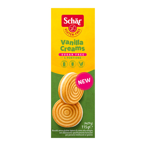 Schar Vanilla Creams Sugar Free Biscuits - 115g