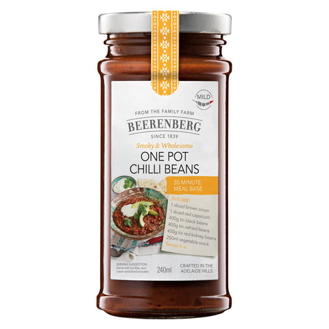 Beerenberg One Pot Chilli Beans Meal Base - 240ml