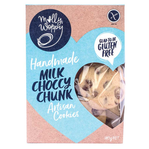 Molly Woppy Handmade Milk Choccy Chunk Artisan Cookies - 185g