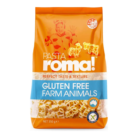 Pasta Roma Gluten Free Farm Animals Pasta - 8x 350g
