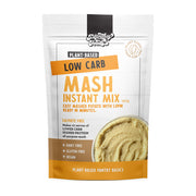 Plantasy Foods Plant-Based Low Carb Mash Instant Mix, front of pouch.