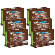 Simply Delish Sugar Free Chocolate Keto Pudding. Each carton contains 6 boxes.