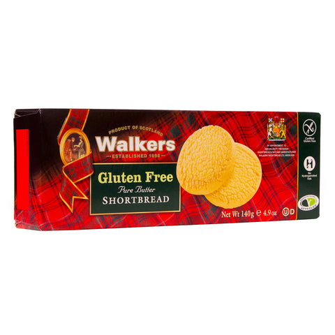 Walkers Gluten Free Pure Butter Shortbread - 140g