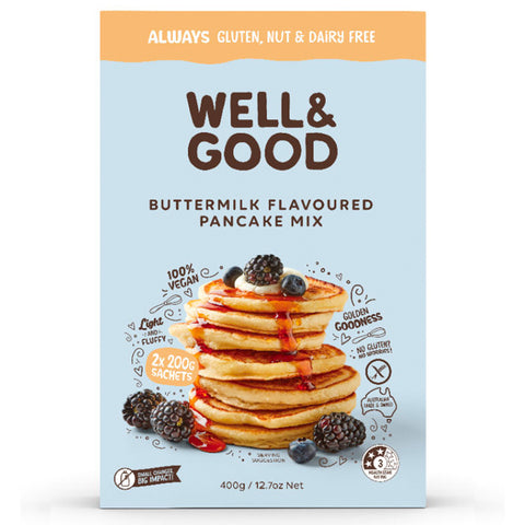 Well & Good Buttermilk Flavoured Pancake Mix - 400g