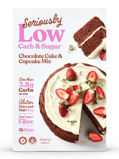 Seriously Low Carb & Sugar Chocolate Cake & Cupcake Mix - 250g