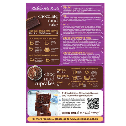 Yes You Can Chocolate Mud Cake Mix - 550g
