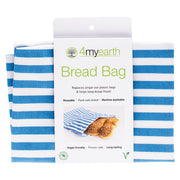 4myearth Reuseable Bread Bag 30x40cm Denim Stripe