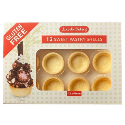Lincoln Bakery Sweet Pastry Shells 45mm - 12x 45mm - GF Pantry