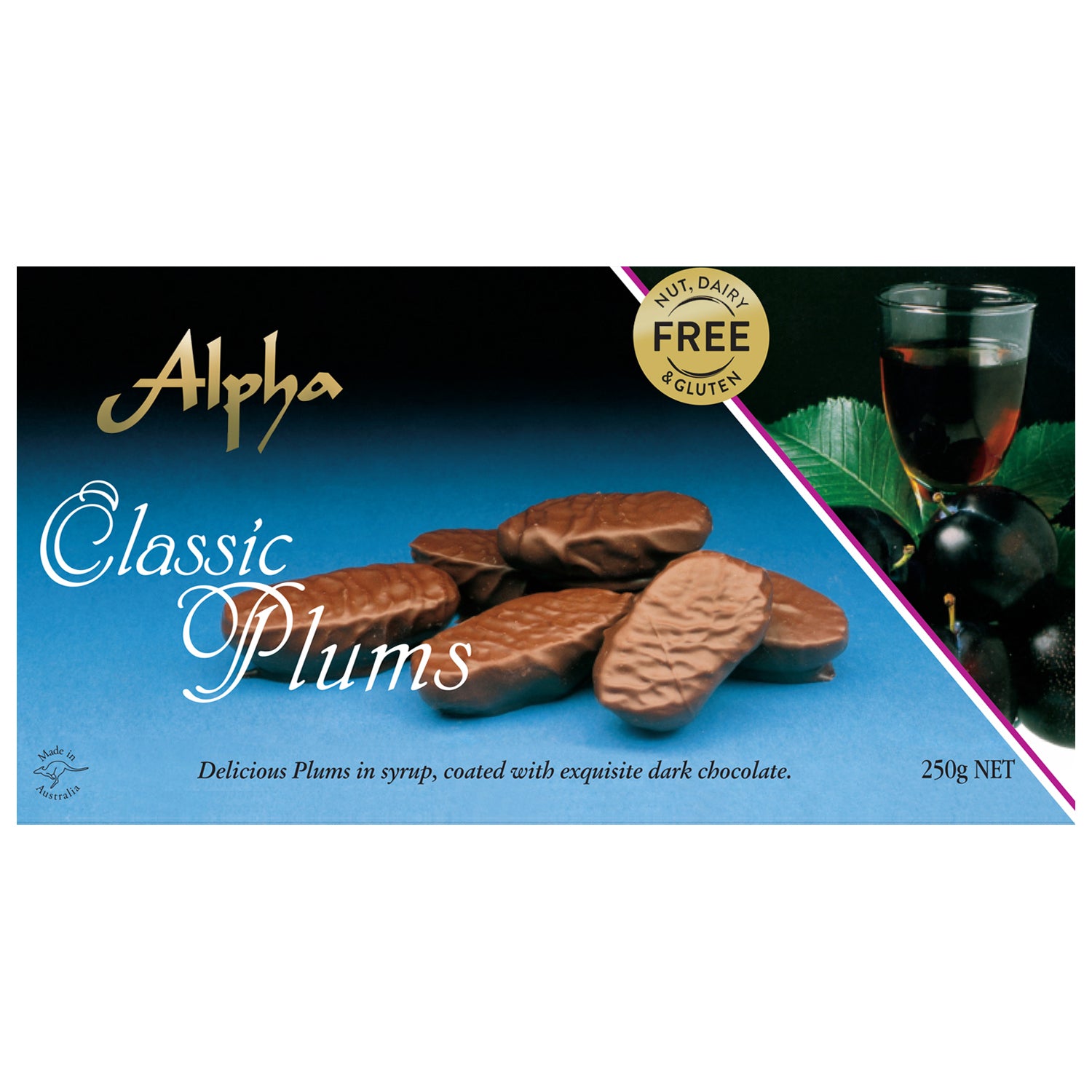 Alpha Classic Plums  Gluten Free and Dairy Free Chocolates & Gifts – GF  Pantry