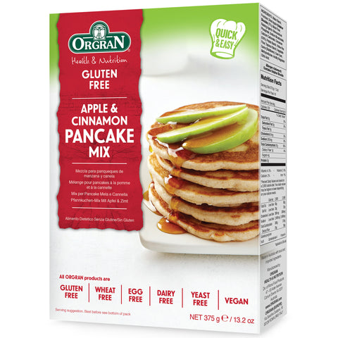 Orgran Apple & Cinnamon Pancake Mix - 375g