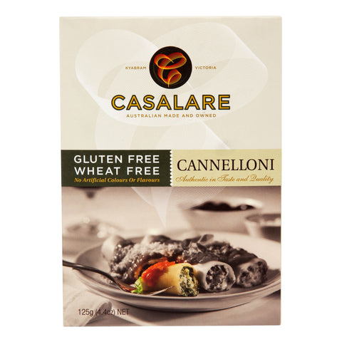 Casalare Gluten Free and Wheat Free Cannelloni Pasta Tubes.