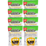 12 bags of Simply Wize Irresistible Gluten Free Choc Honeycomb that is also egg free and fructose friendly.