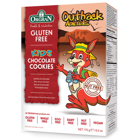 Orgran Outback Animals Kids Chocolate Cookies - 175g box