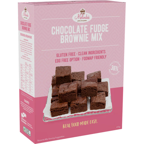 Melindas Gluten Free Goodies Choc Fudge Brownie Mix - 415g