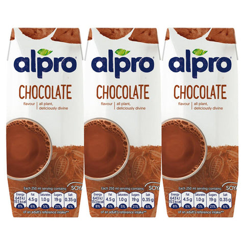 Alpro Soy Chocolate Milk - 3x 250ml