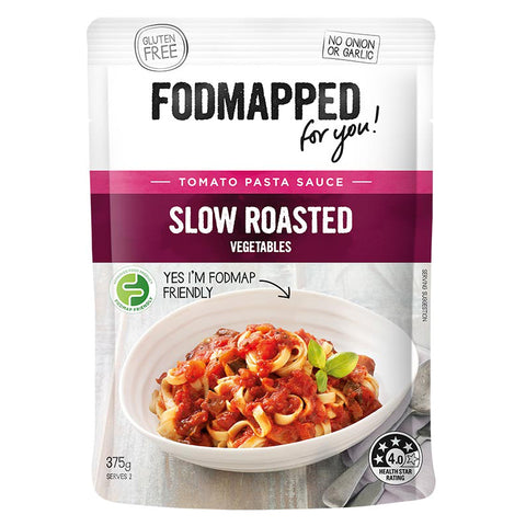 FODMAPPED For You! Gluten Free Slow Roasted Vegetables Tomato Pasta Sauce.