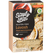 Simply Wize Gluten Free Lavosh Mixed Seed & Rosemary.