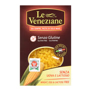 One box of Le Veneziane Gluten Free Pasta Ditalini. Small pasta tubes ideal for use in soups like Minestrone and make a great first pasta for young children.