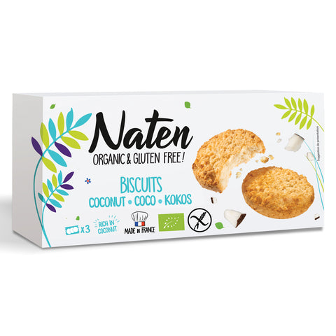Naten Organic & Gluten Free Coconut Biscuits - 150g