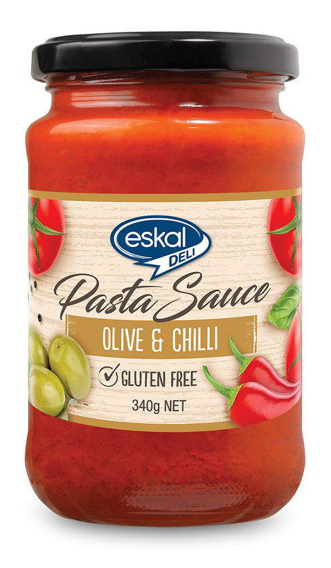 Eskal Deli Olive & Chilli Pasta Sauce - 340g
