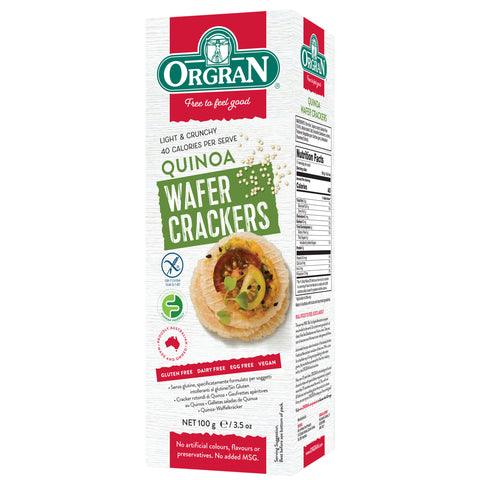 Orgran Wafer Crackers Quinoa - 100g