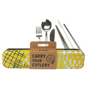 Retro Kitchen Stainless Steel Cutlery Set - Abstract
