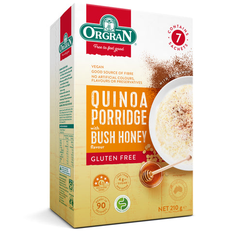 Orgran Quinoa Porridge with Bush Honey Flavour - 210g