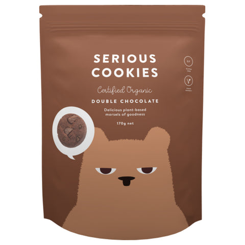 Serious Food Co Double Choc Cookies - 170g