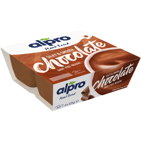 Alpro Silky and Smooth Chocolate Dessert - 4x 125g