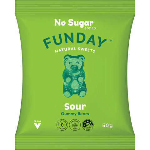 Funday Sour Gummy Bears - 50g