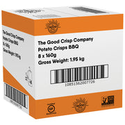 The Good Crisp Co. Stacked Chips BBQ - Carton 8x 160g