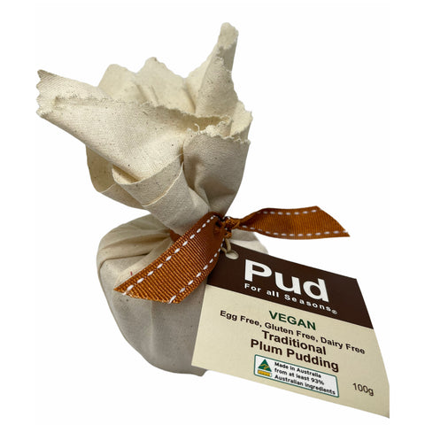 This is a vegan, gluten, dairy and egg free pudding - Pud For All Seasons Traditional Plum Pudding - 100g