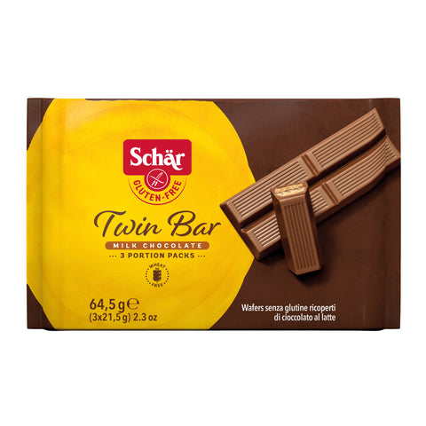 Schar Twin Bar Chocolate Coated Wafers - 64.5g