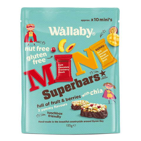 Wallaby Fruit & Choc Mini Superbars 135g