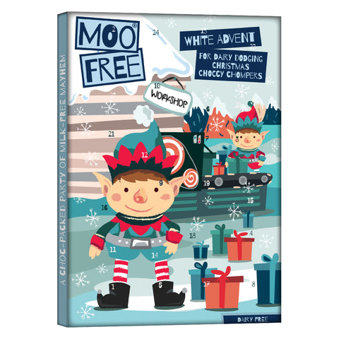 Moo Free White Chocolate Advent Calendar - 70g